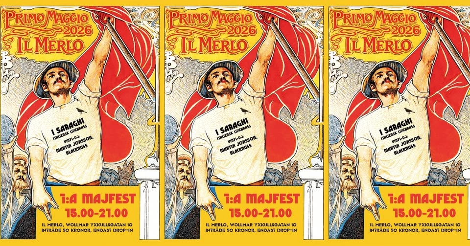 Primo Maggio 2026 – första majfest på il Merlo!