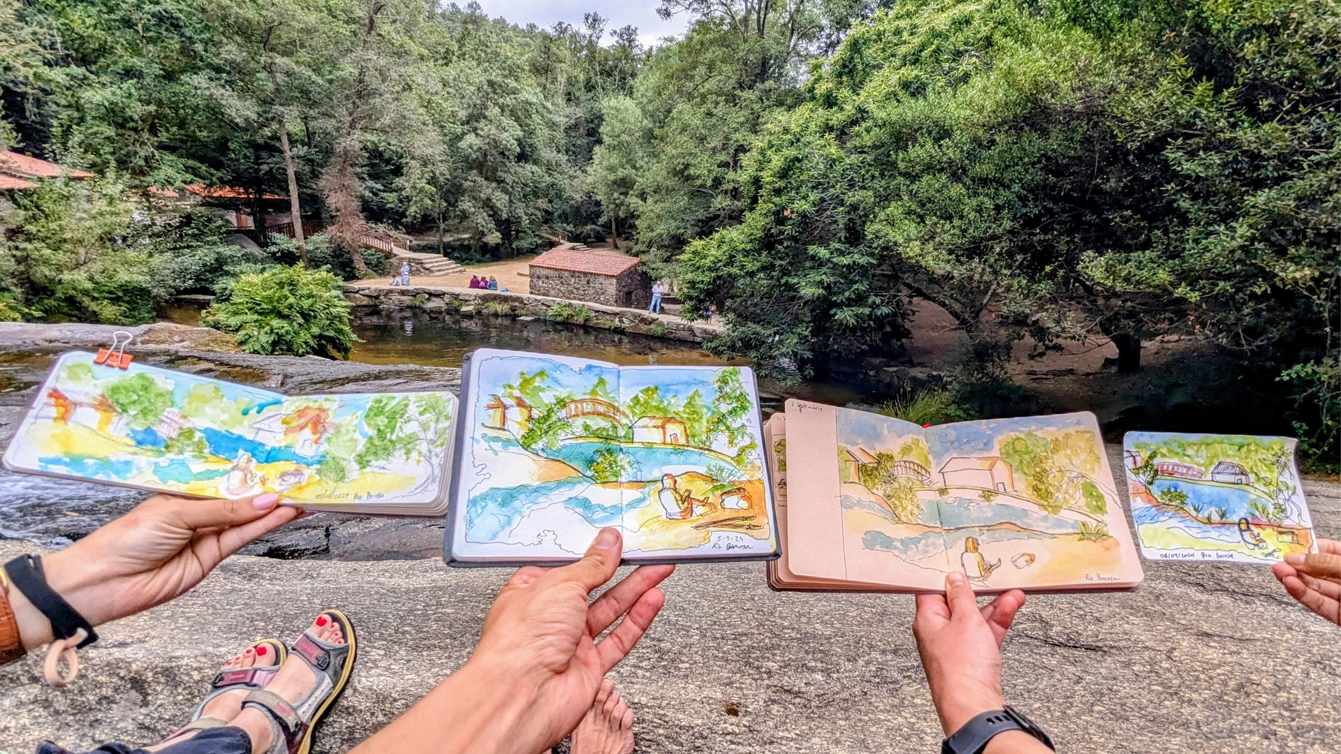 🎨🏰 Senderismo y pintura en Colonia Güell de Gaudí y Castillo Encantado🌳