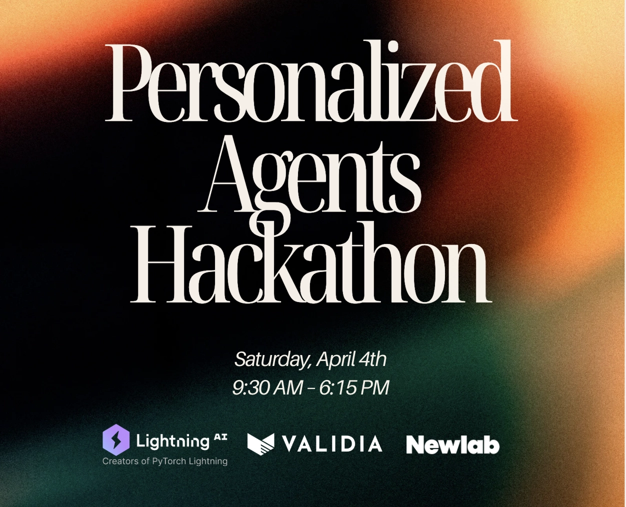 Personalized Agents Hackathon | Hosted by Lightning.AI, Validia