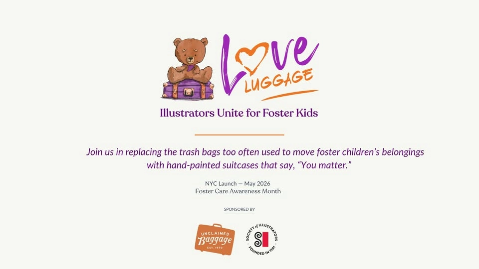 Love Luggage: Illustrators Unite for Foster Kids