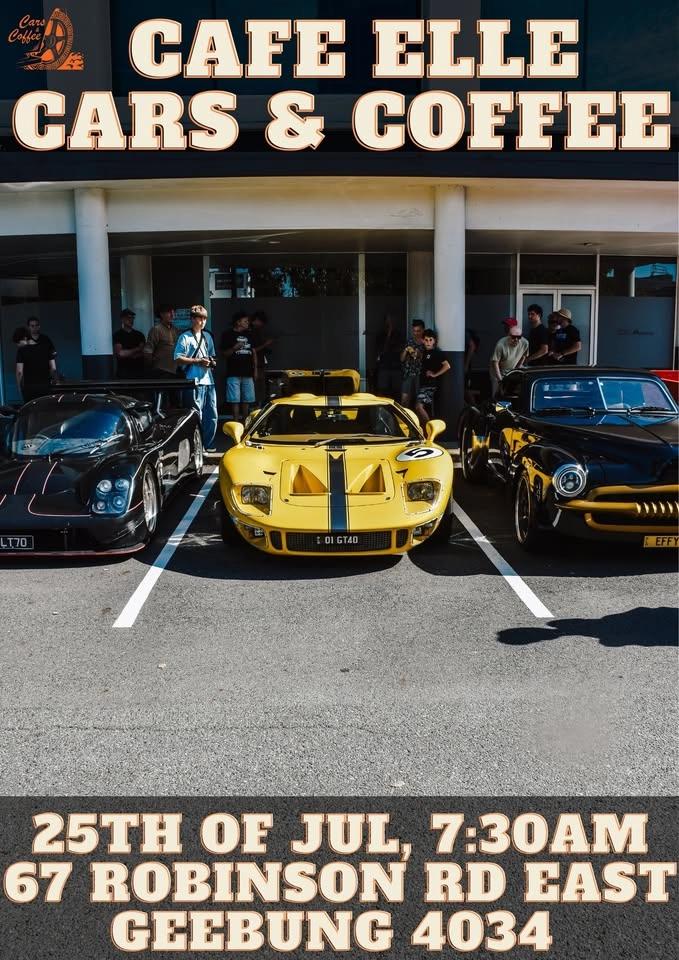 Cars And Coffee At CAFE ELLE