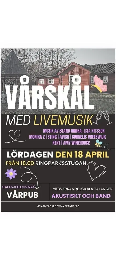 Vårskål med livemusik!🎶🍻