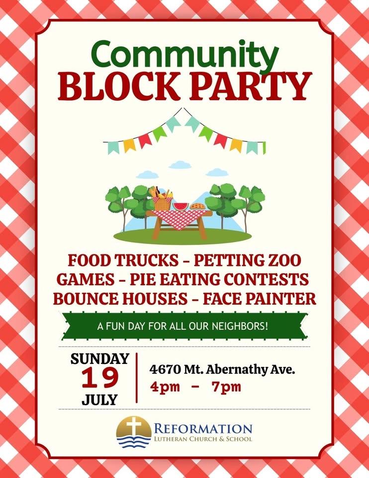Community Block Party at Reformation Lutheran