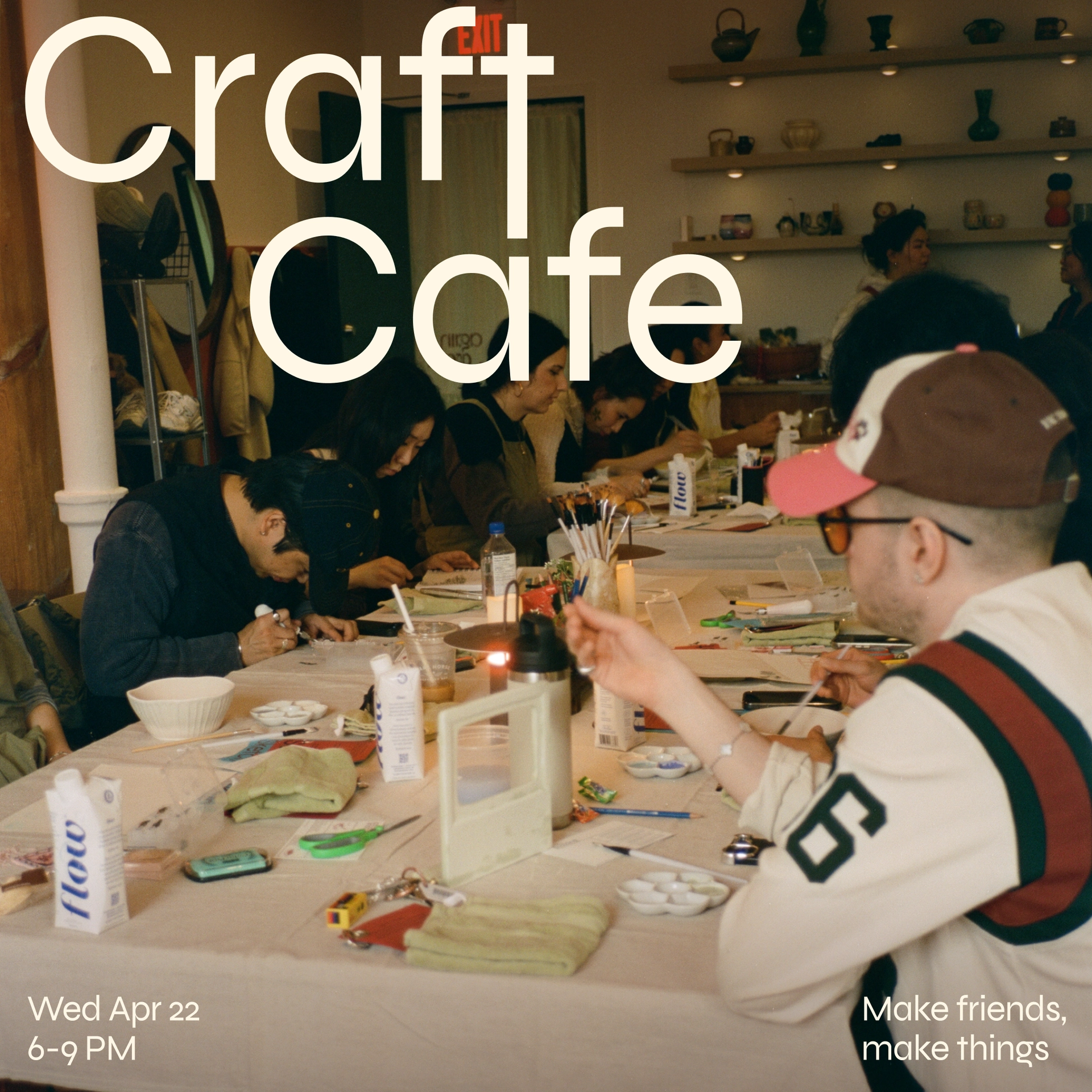 Craft Cafe: Make friends, Make crafts