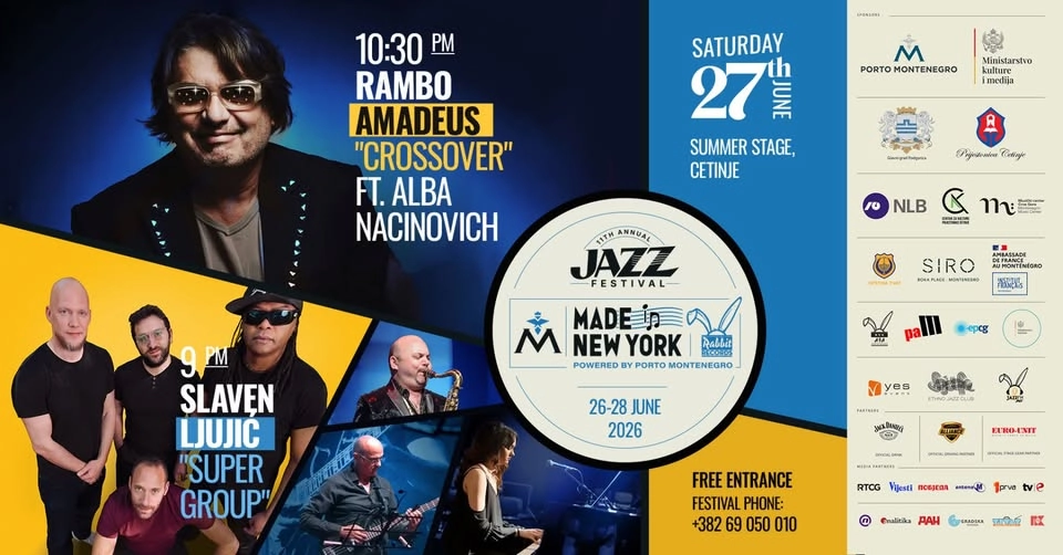 SECOND NIGHT | 11th Annual Made in New York Jazz Festival, Montenegro | Cetinje 🎷