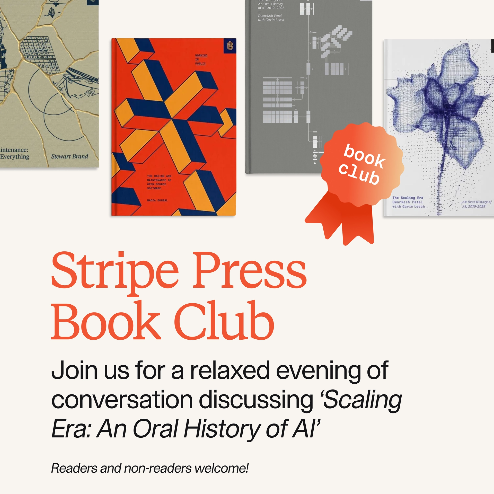 London Stripe Press Book Club #2- The Scaling Era: An Oral History of AI