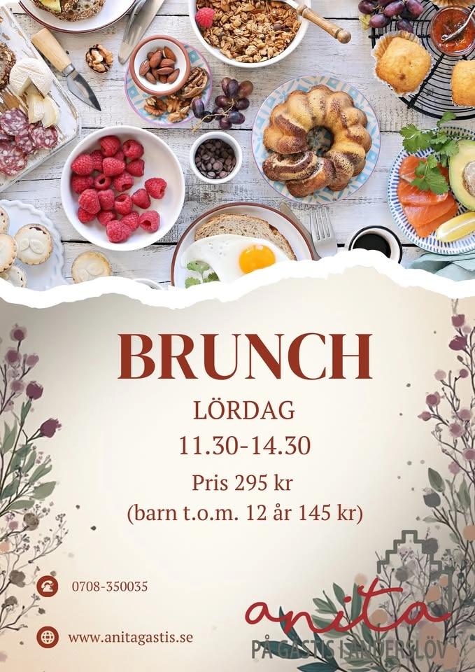 Brunch lördagar på Anitas Gästis 🥐