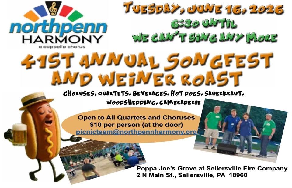 Northpenn Harmony Songfest and Weiner Roast