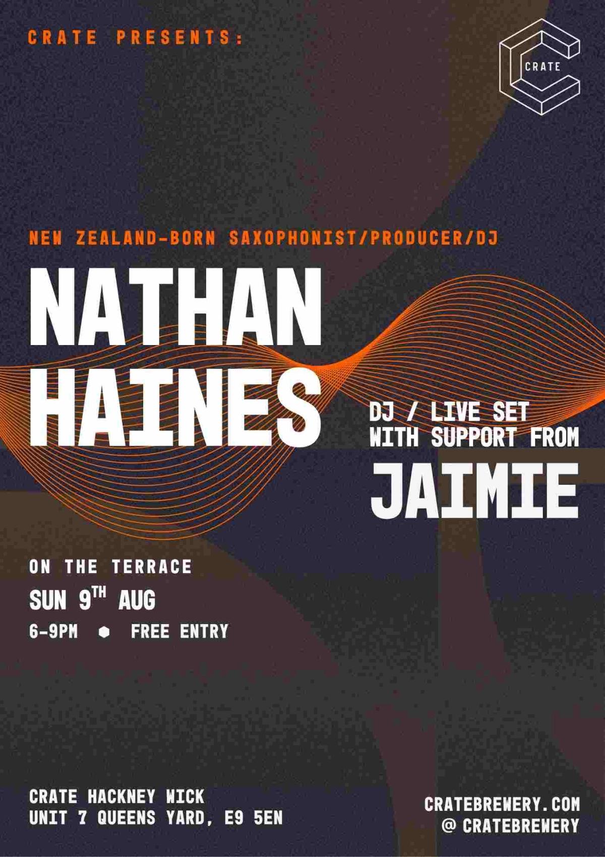 Nathan Haines DJ/Live set + support from Jaimie