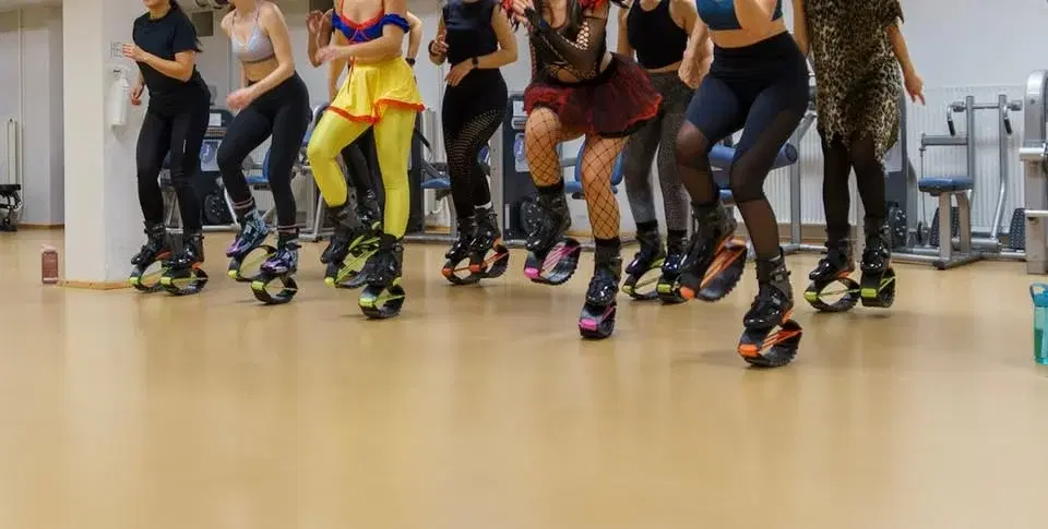 Fun cardio Wednesdays - jumping on rebound shoes