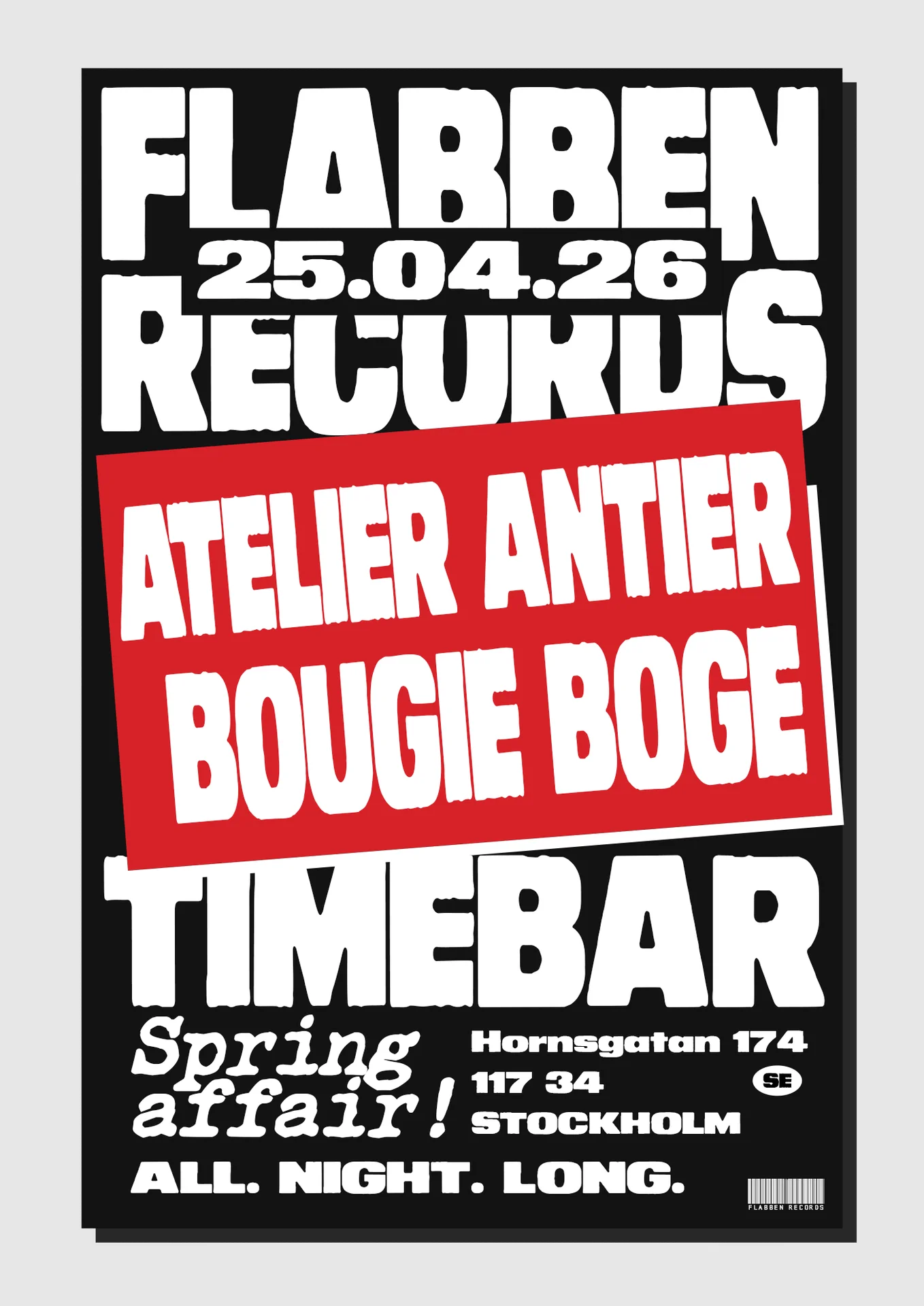 Spring affair - Flabben Records at Timebar