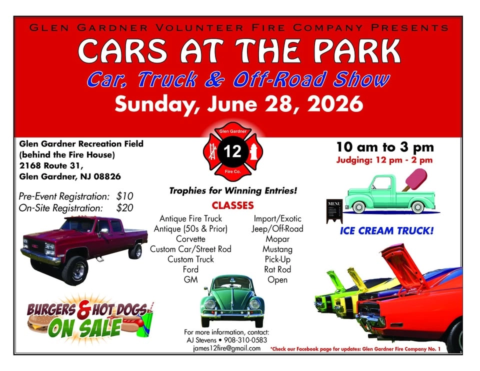 Cars At The Park Car Show 2026