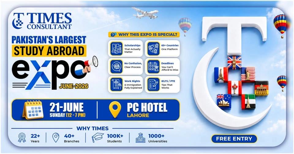 LAHORE π¨ PC Hotel, Lahore 21 June β Sunday (12 β 7 PM)