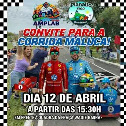 🎉 Convite Especial – Corrida Maluca 🚗💨