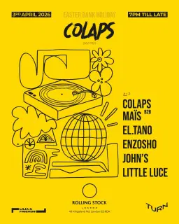 Colaps invites MAÏS, El.Tano, Enzoho, John's & Little Luce | Free Entry