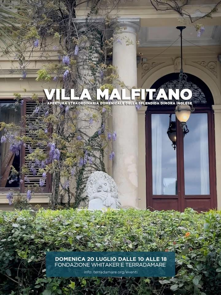 Villa Malfitano-Whitaker. Aperture straordinarie