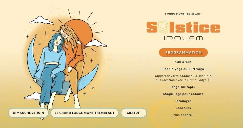 ☀️🧘♀️ Solstice : Yoga GRATUIT & Célébrations en extérieur - Idolem Mont-Tremblant