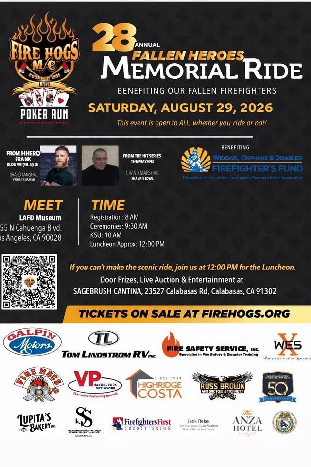 28th annual FALLEN HEROS ride
