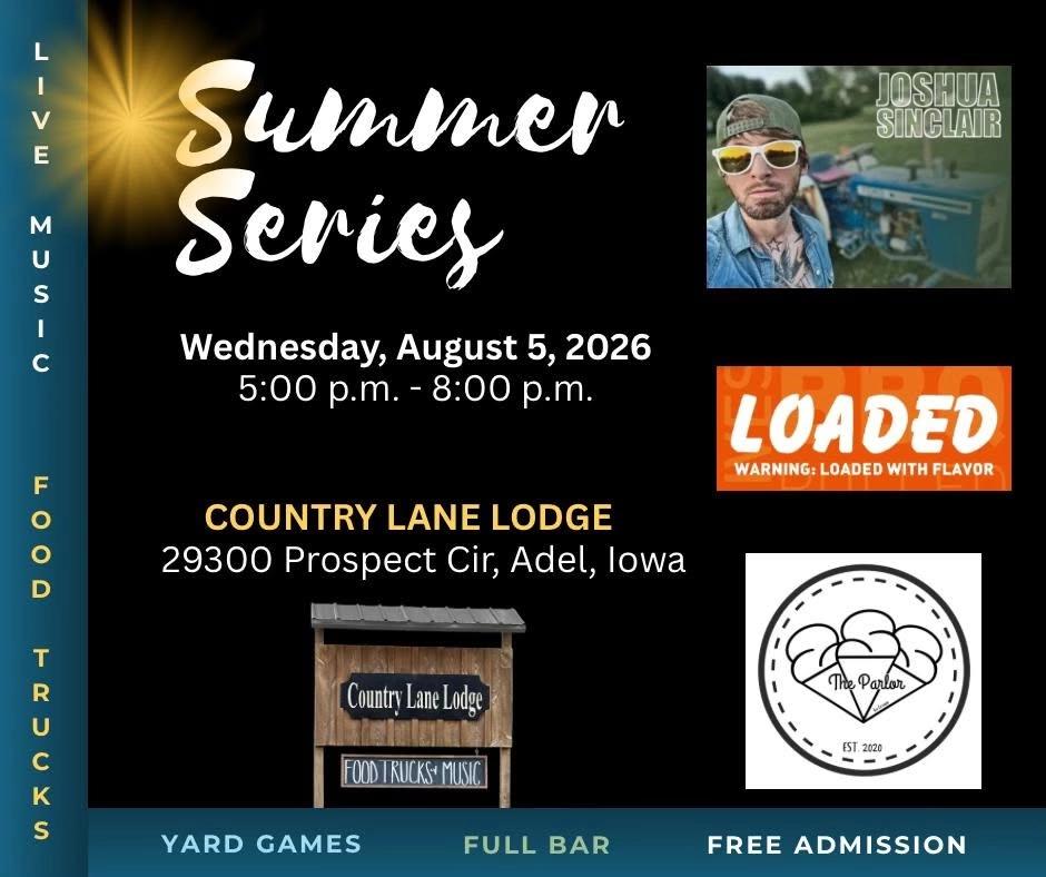 Summer Series with Joshua Sinclair, Loaded Food Truck, and The Parlor