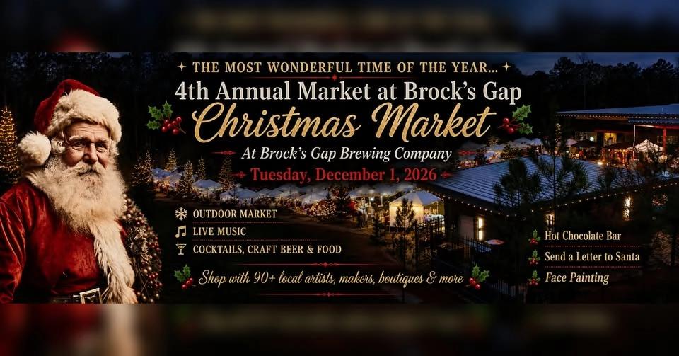 4th Annual Market at Brock's Gap Christmas Market