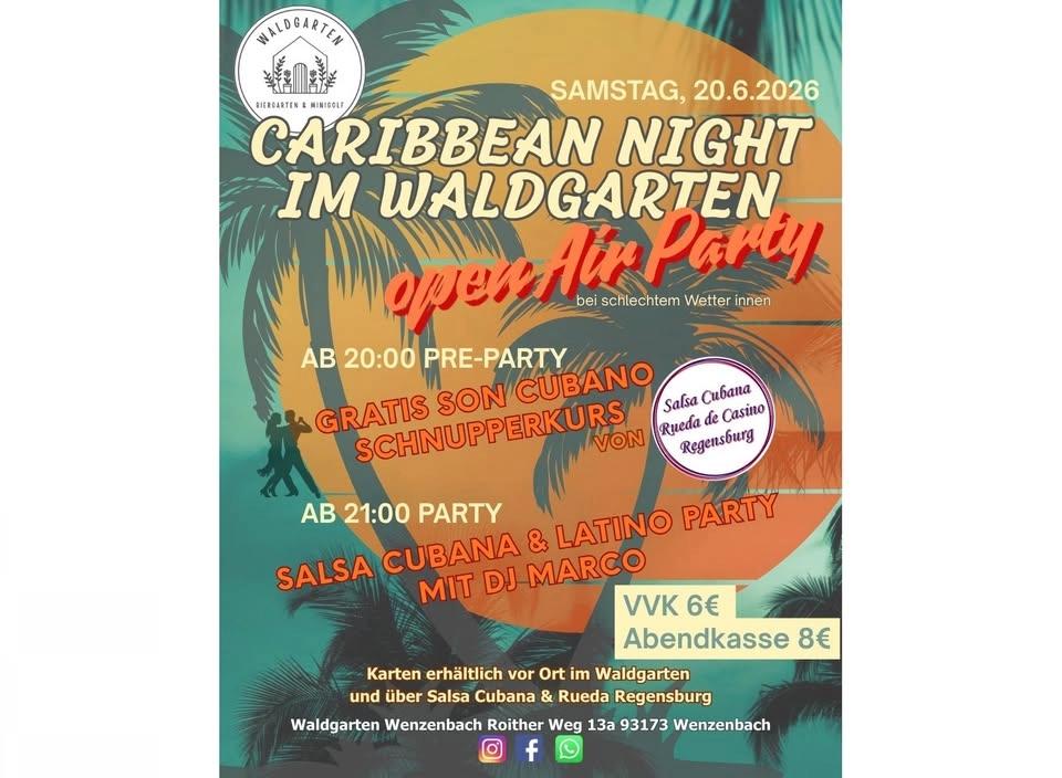 Caribbean Night im Waldgarten - Open Air Salsa Party