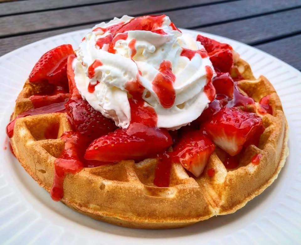 Strawberry Belgian Waffle Breakfast Buffet - all you can eat!
