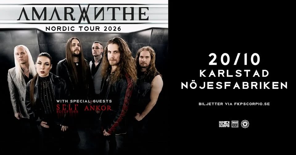 Amaranthe + Support: Self Deception + Ankor | Karlstad