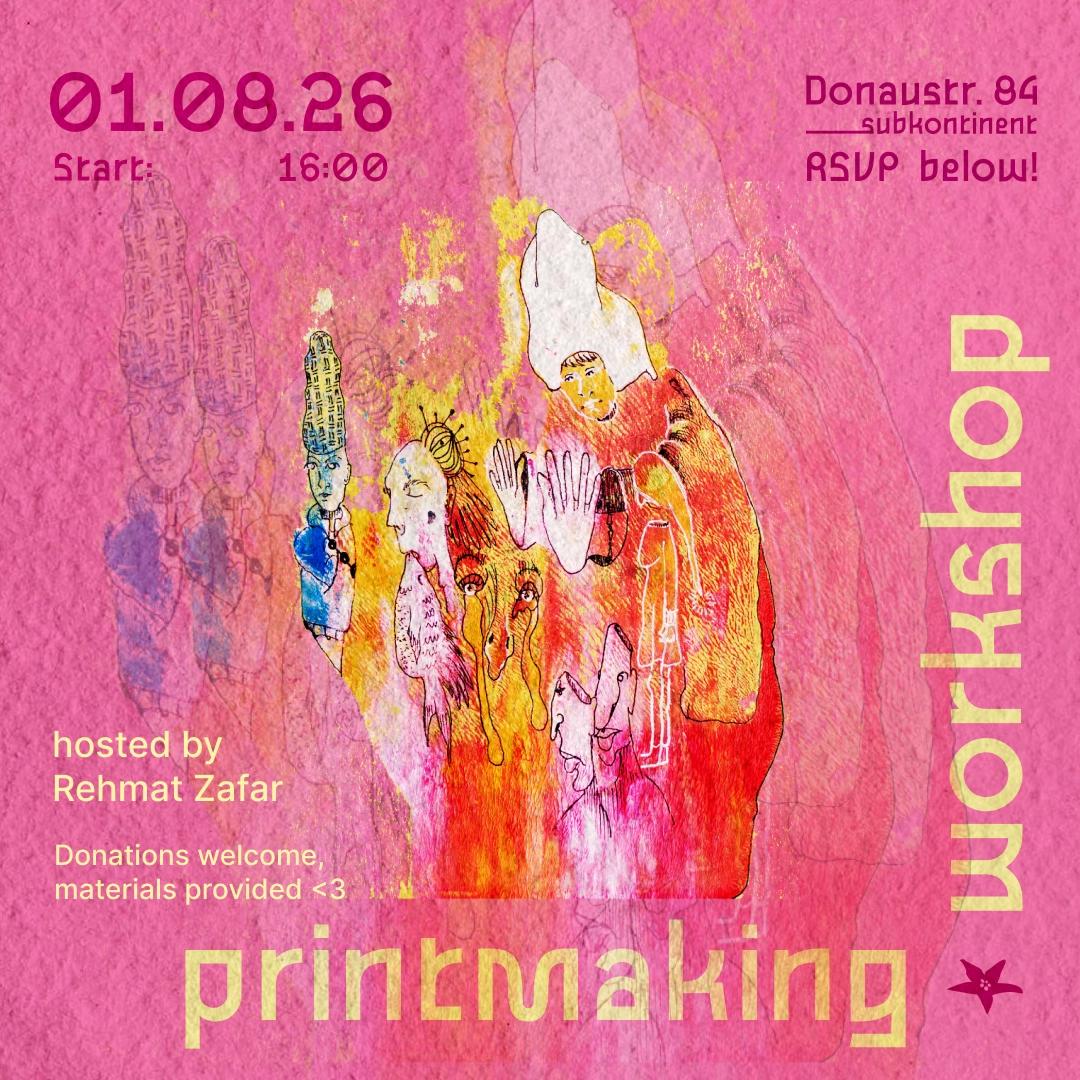 Printmaking Workshop with Rehmat