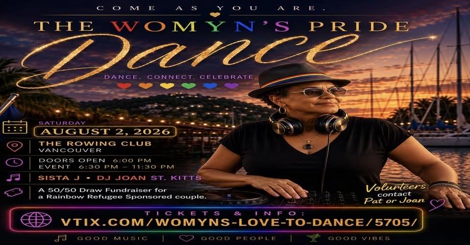 AUGUST 2 Pride Dance at The Rowing Club