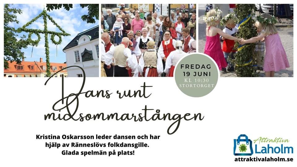 Midsommardans på torget