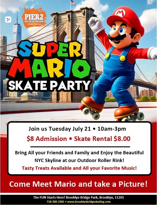 🍄🛼 SUPER MARIO SKATE PARTY! 🛼🍄