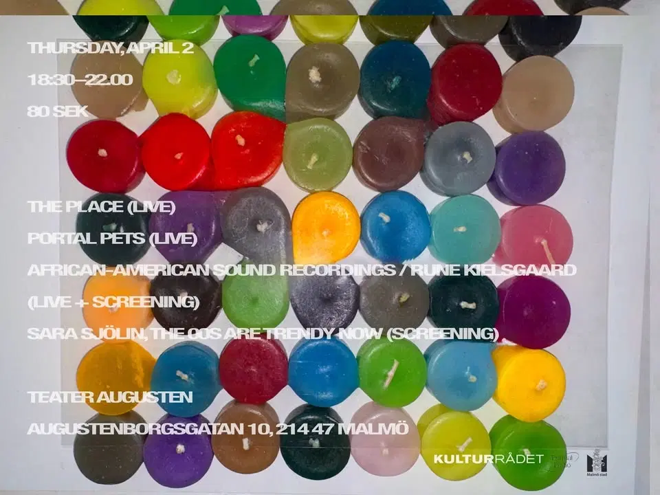 Scaling w/ The Place, Portal Pets, African-American Sound Recordings / Rune Kielsgaard & Sara Sjölin