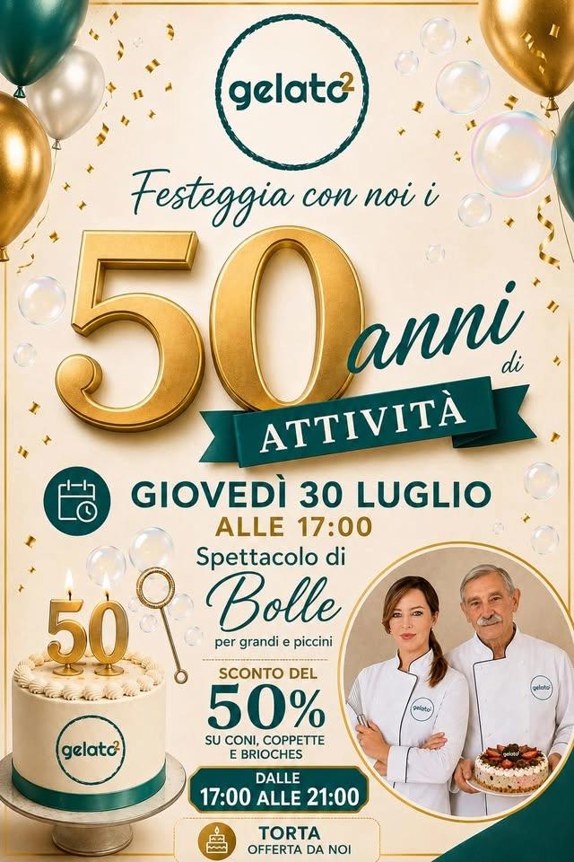 50 anni insieme al GELATO 2!