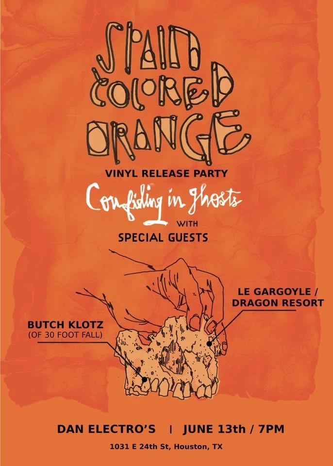 Spain Colored Orange βConfiding In Ghostsβ vinyl release show
