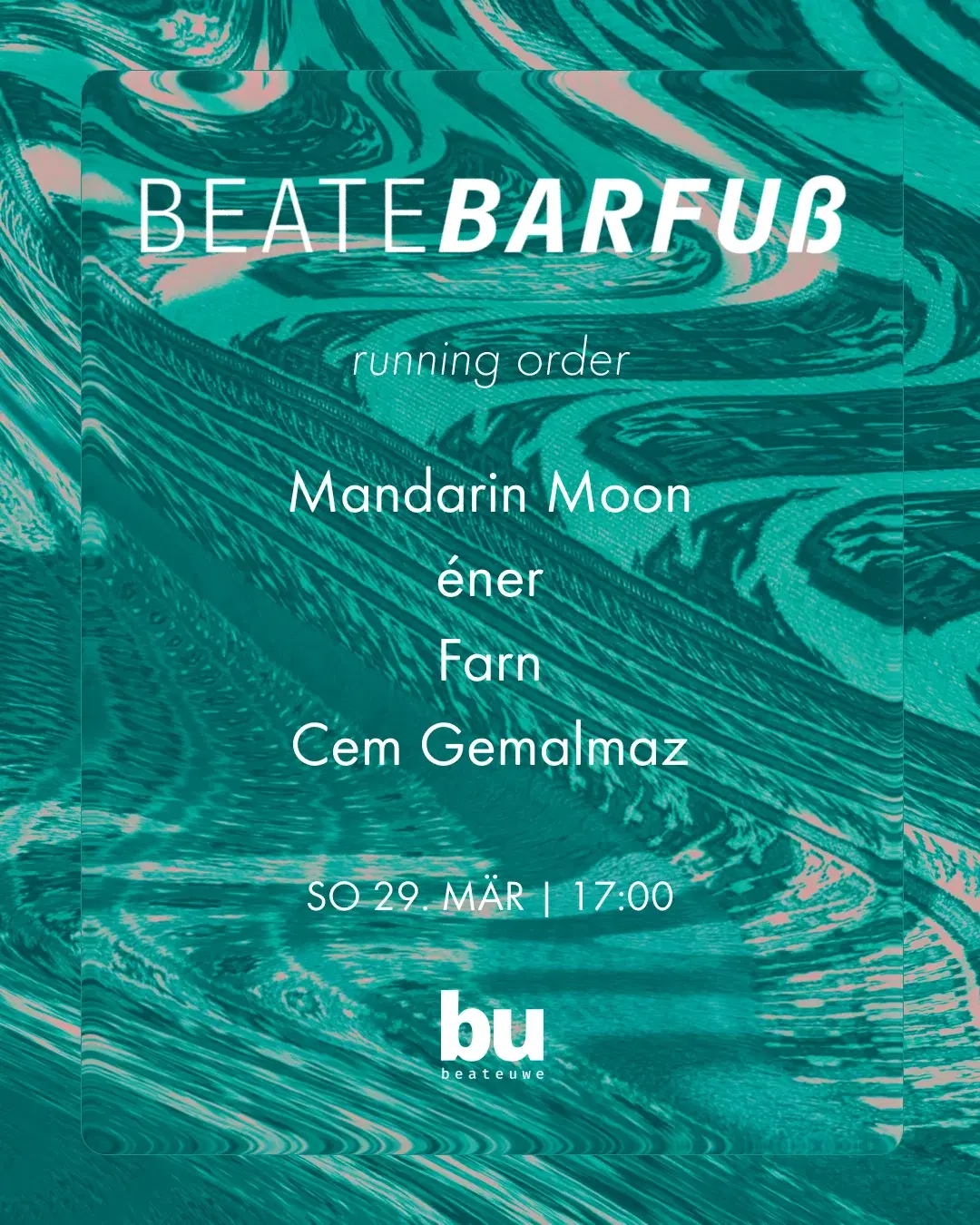 Beate Barfuß /// Mandarin Moon, éner, Farn, Cem Gemalmaz