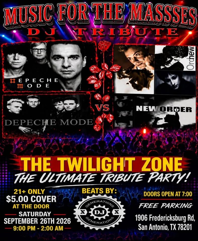 Music for the Masses: 11th Anniversary DJ Tribute to Depeche Mode and New Order