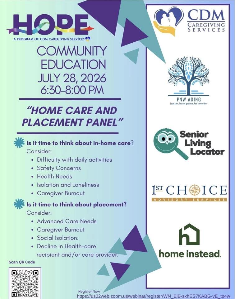 HOPE Community Education-Home Care and Placement Panel