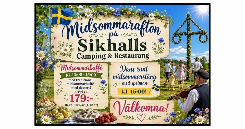 Midsommarafton på Sikhalls Camping 🌼