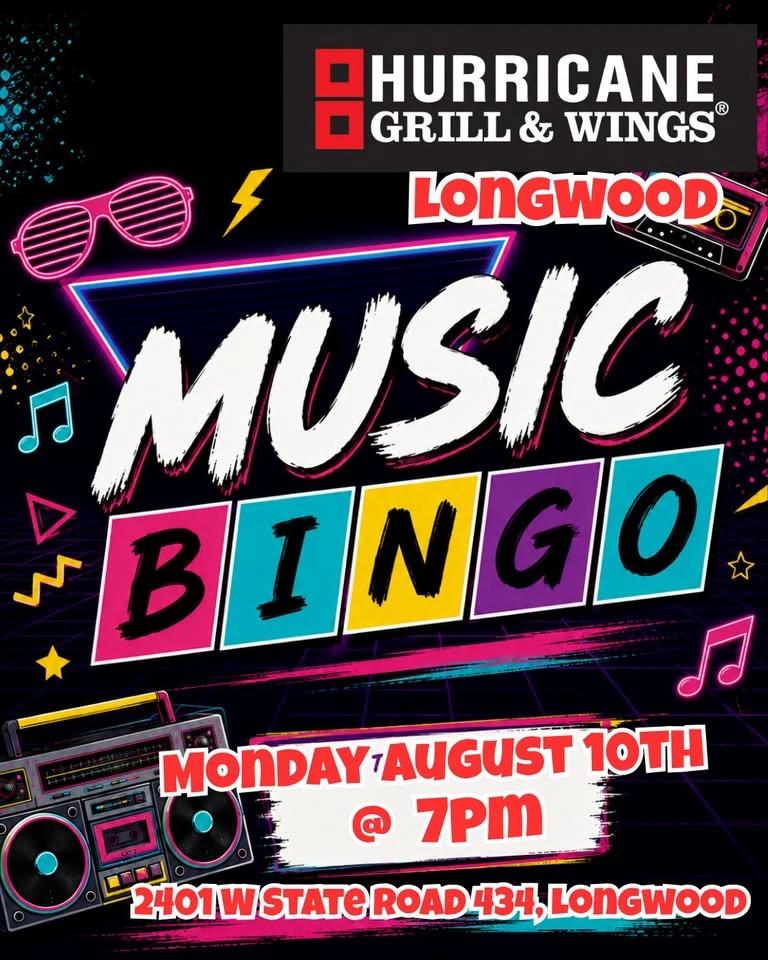 Mixed Hits Music Bingo @ Hurricane Grill & Wings Longwood