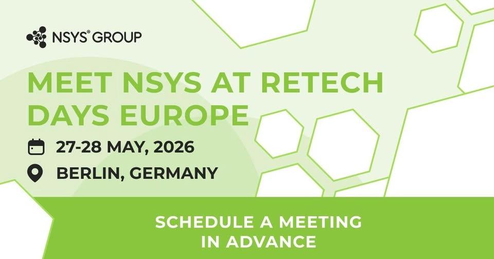 Schedule a meeting with the NSYS team at Retech Days Europe 2026