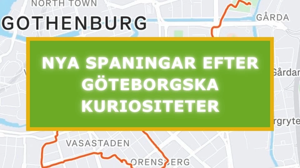 Stadsvandring med Leif Fredén - nya spaningar efter göteborgska kuriositeter