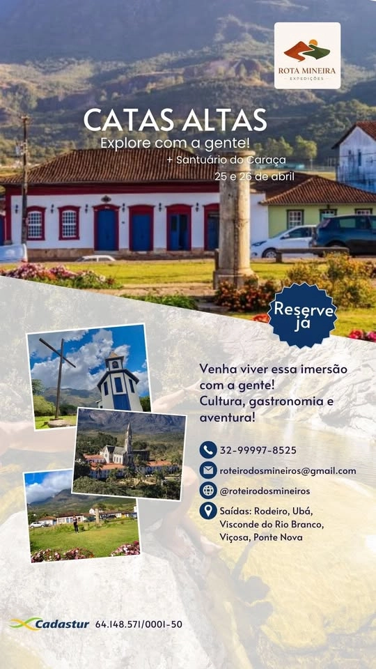 Expedição Catas saltas e Santuário do Caraça