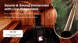 Sauna & Sound Immersion with Didgeridoo