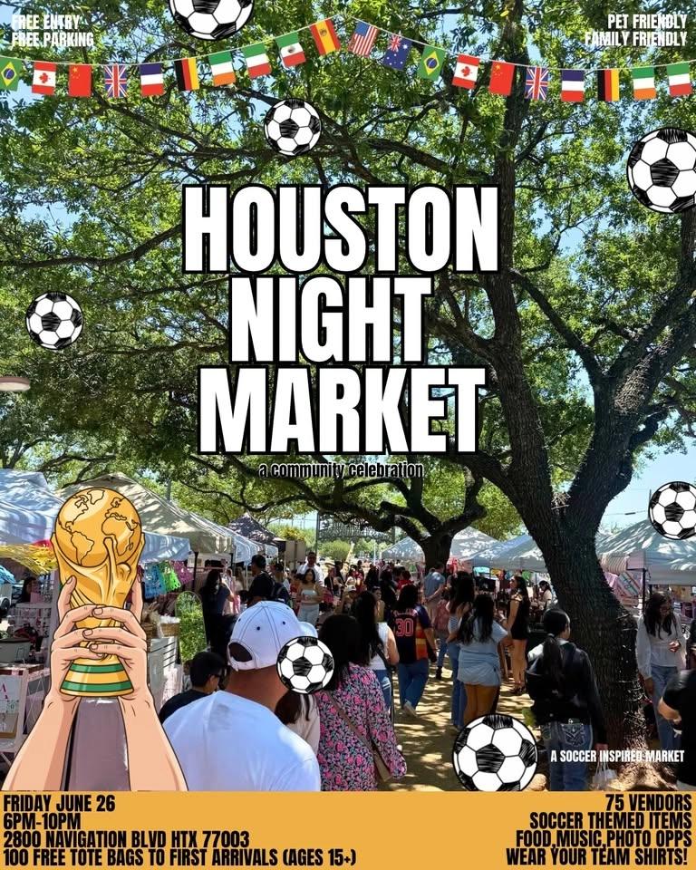 Houston night market: soccer edition