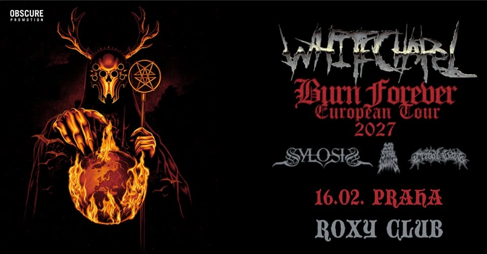 WHITECHAPEL, SYLOSIS, 200 STAB WOUNDS, TRIBAL GAZE - Praha