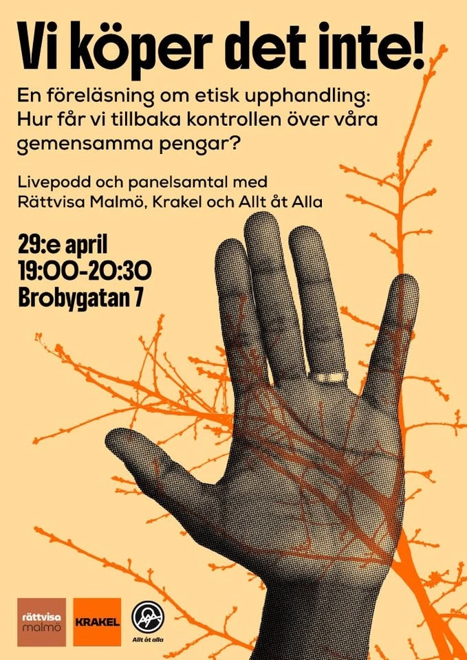 Vi köper det inte - ett samtal om etisk upphandling