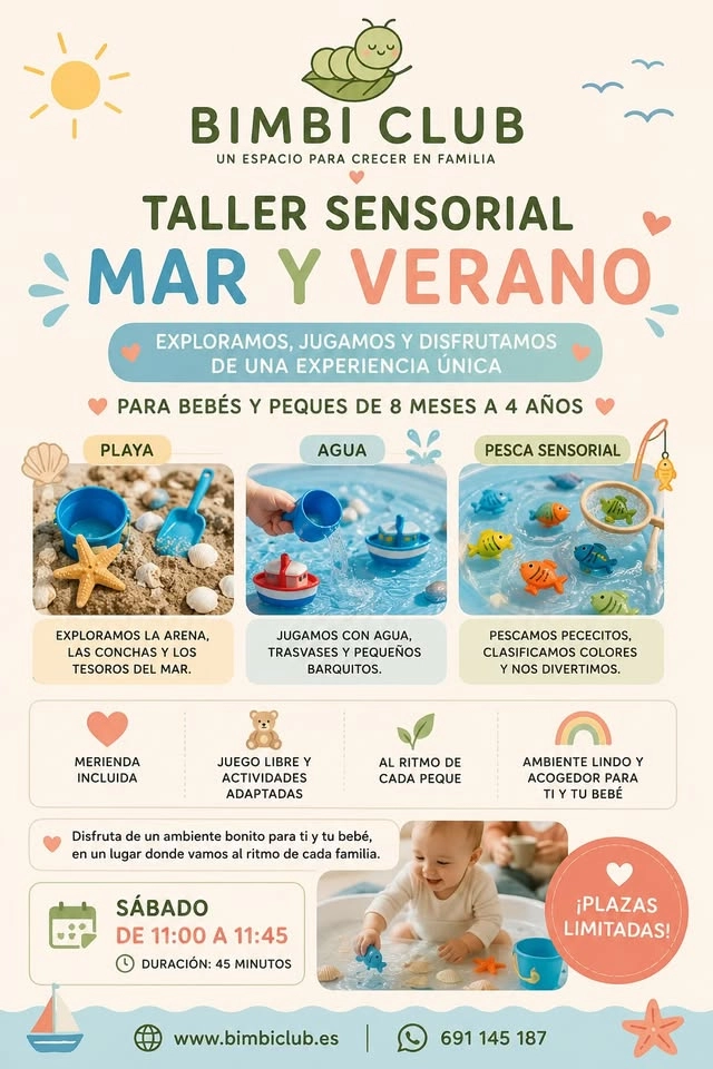 Taller para Bebes y peque de 6 meses hasta 4 años