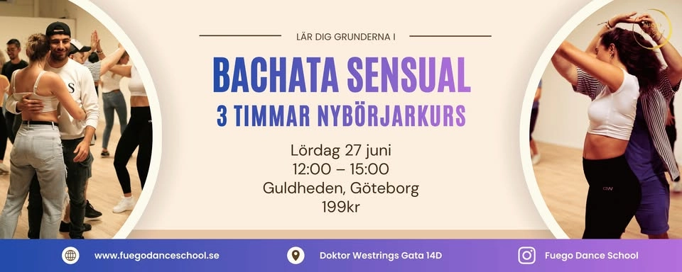 3-timmars nybörjarworkshop Bachata