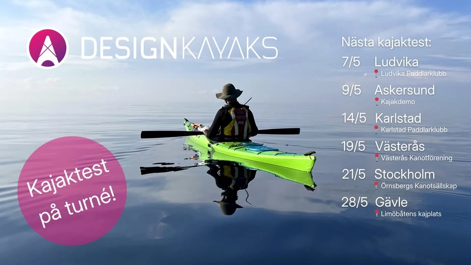 Kajaktest i Gävle – prova DesignKayaks