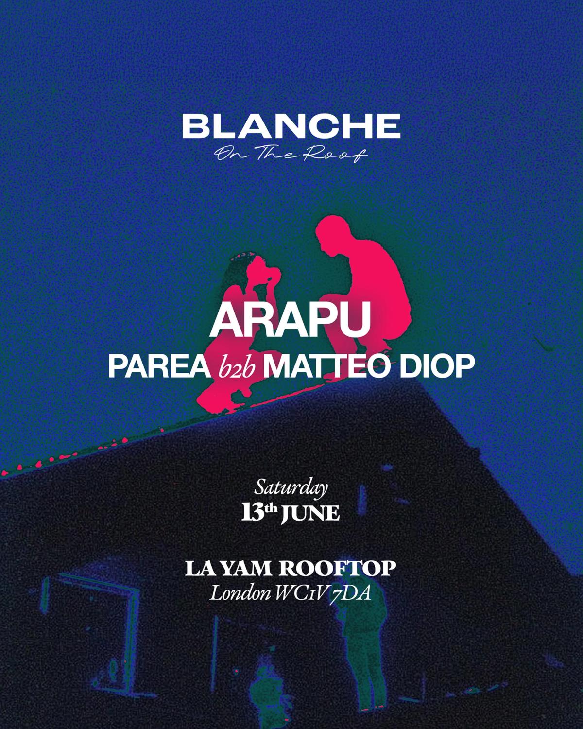 Blanche on the Roof with Arapu